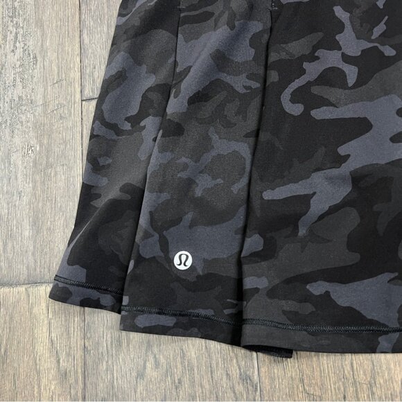 Lululemon Pace Rival Skirt (Tall) *No Panels 15" Incognito Camo Multi Grey Black - Picture 3 of 6